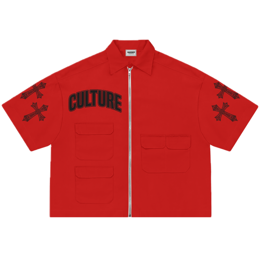 BLOOD OF GUADALUPE UTILITY SHIRT [RED]